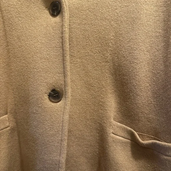 J. Crew Tan Women's Sweater Blazer - Picture 7 of 8